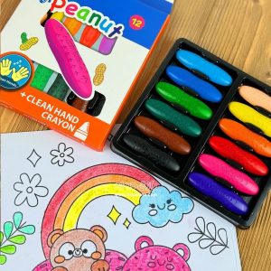 مداد شمعی جادویی(رنگ گرم)+ کاربرگ رنگ آمیزی