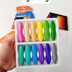 مداد شمعی 12 رنگ سرد