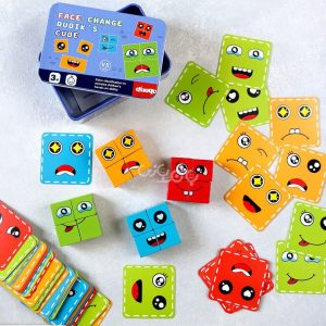 پازل مکعب تغییر چهره جعبه فلزی